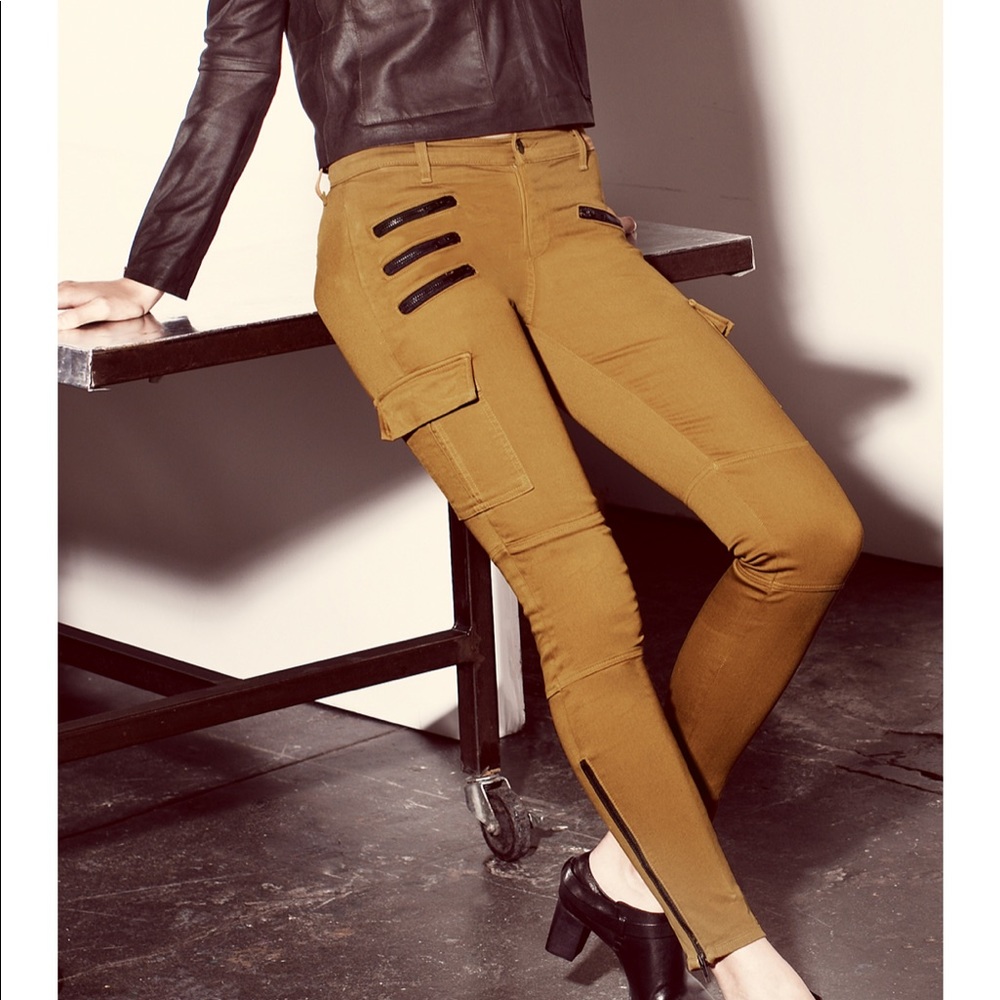 J Brand Moss Moto Pants 28 Brix